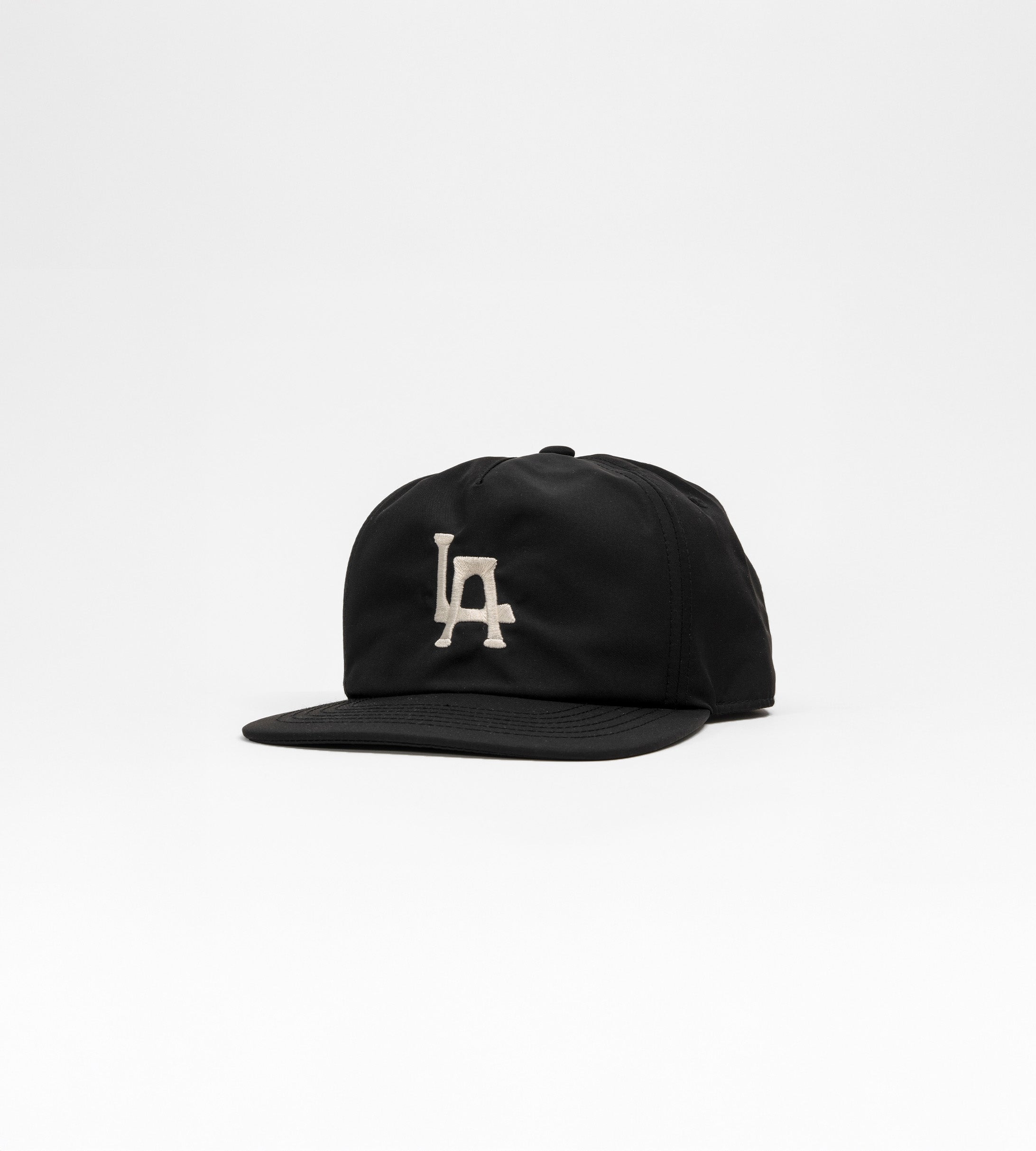 Black LA 5 Panel Surf Hat