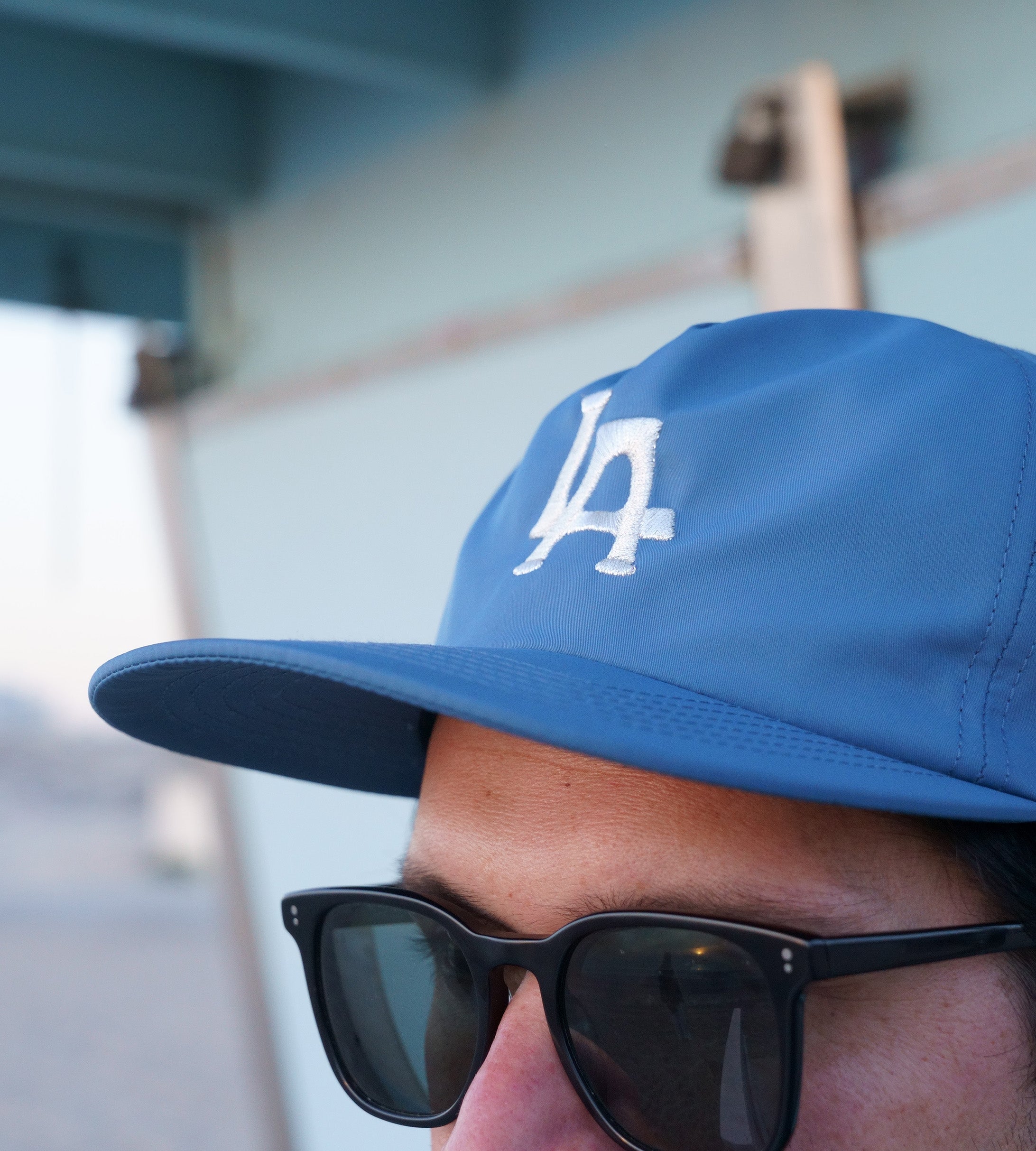 Blue LA 5 Panel Surf Hat